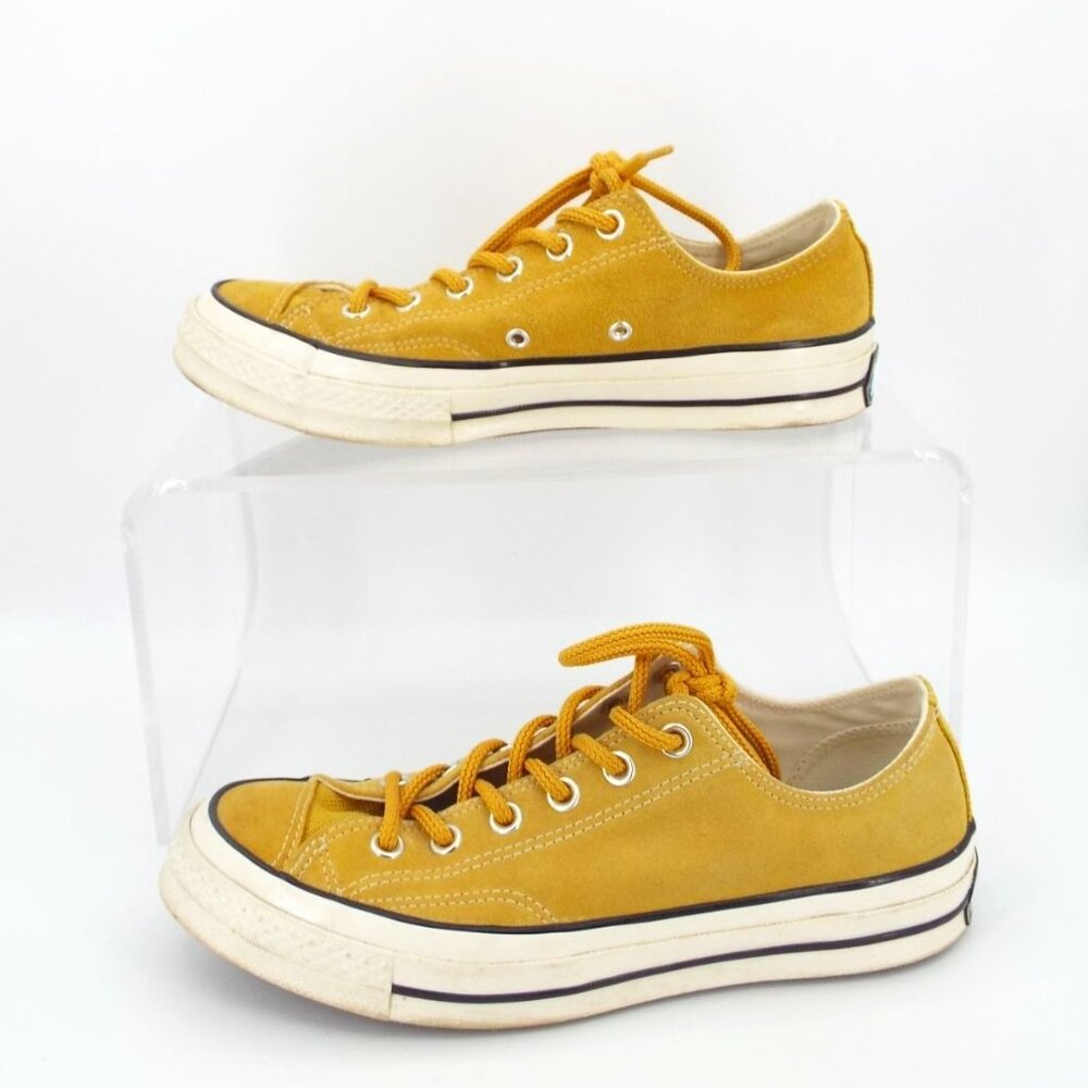 Converse Chuck Taylor All Star Men's Mustard Suede Low Top Sneakers - Picture 5 of 10